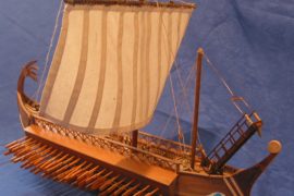Nave romana con “corvo” (modellino)